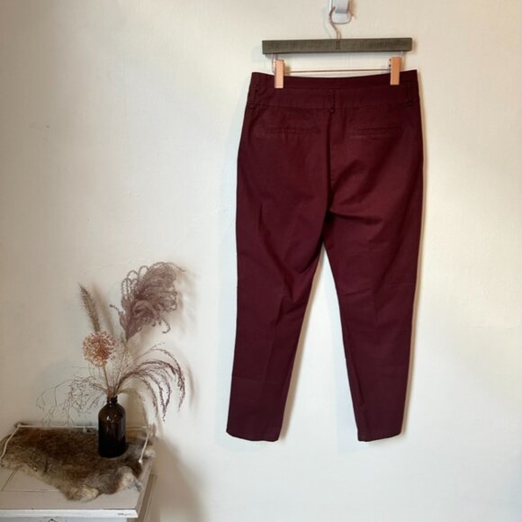 audrey 3+1 dark red women's tapered dress pants - Picture 5 of 8